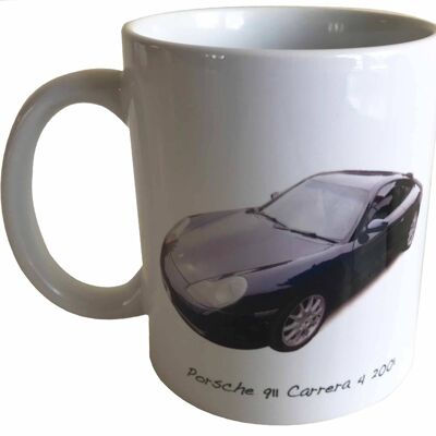 Porsche 911 Carrera 4 2001 - 11oz Ceramic Printed Souvenir Mug
