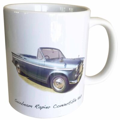 Sunbeam Rapier convertible 1963 - 11oz Printed Ceramic Souvenir Mug