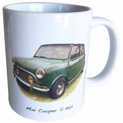 Mini Cooper S 1071cc 1964 - 11oz Printed Ceramic Souvenir Mug