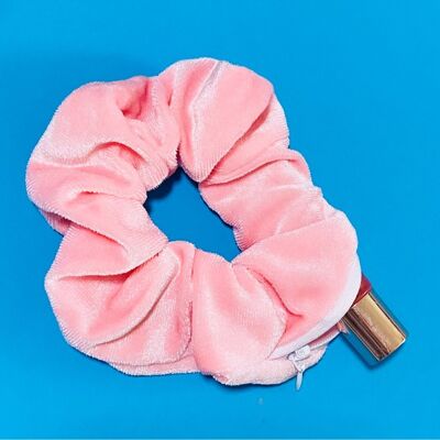 Baby Pink zip scrunchie