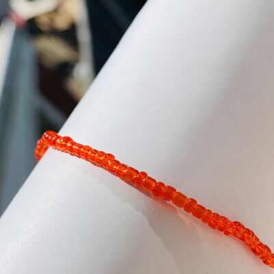 Beaded Anklet Red