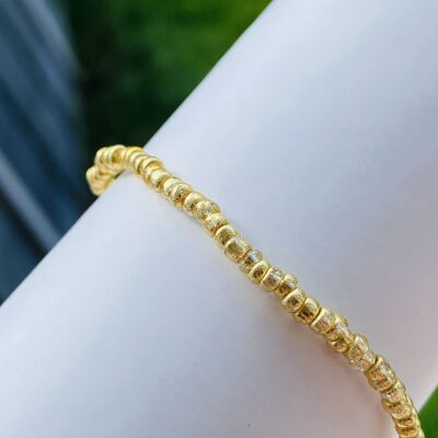 Beaded Anklet Golden