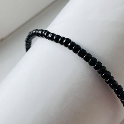 Beaded Anklet Black