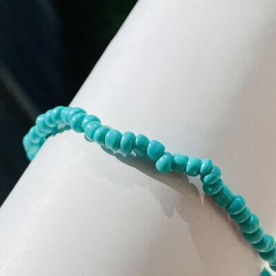 Beaded Anklet Green