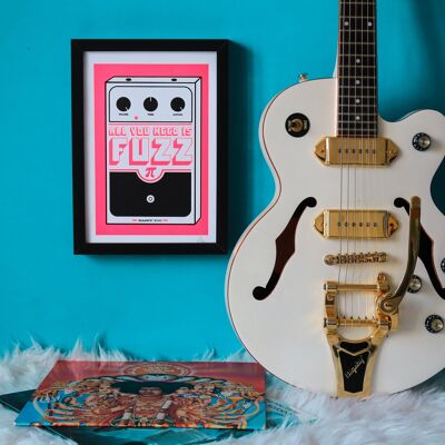 A4 Fuzz poster - silkscreen