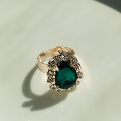 Emerald Ring (Adjustable)