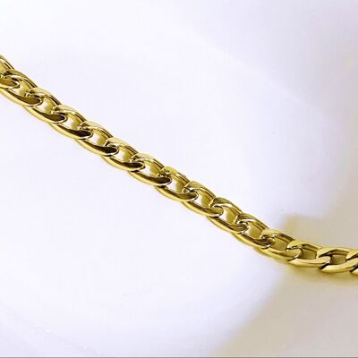 Cuban link chain Necklace Gold