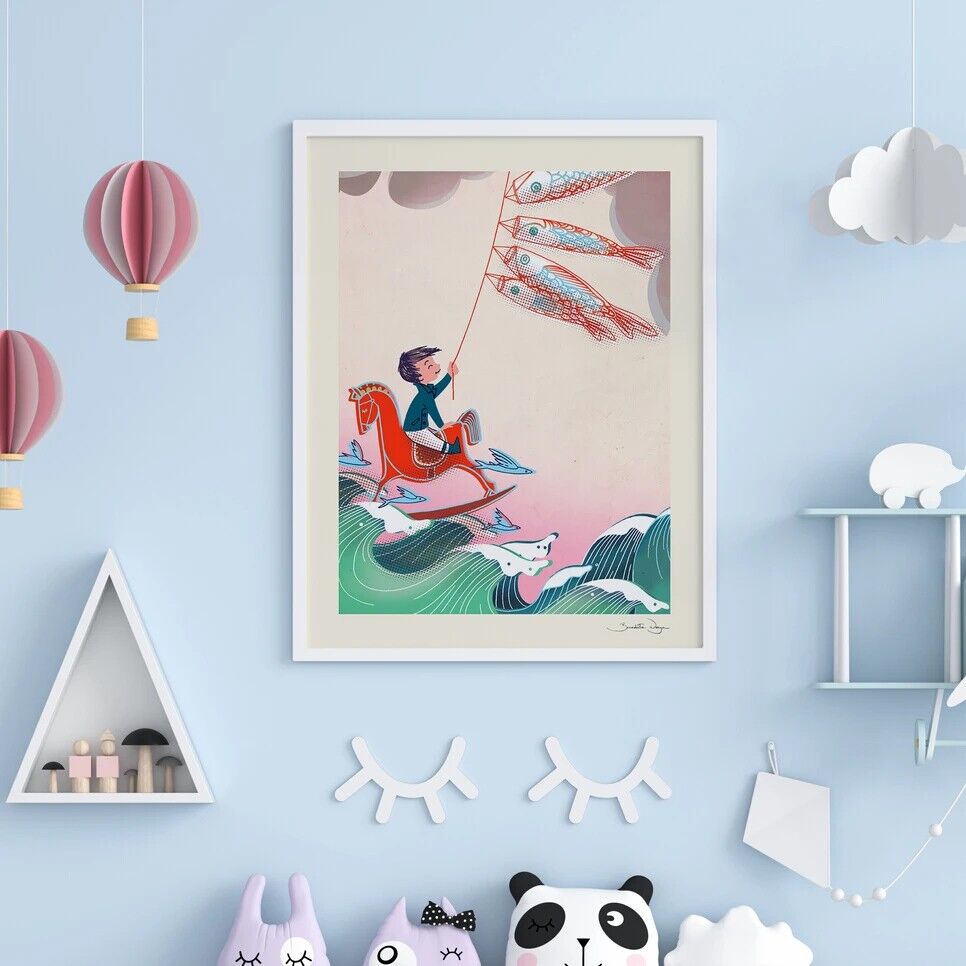 Póster "Kite" serie Songes - Bénédicte Waryn