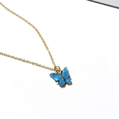 Turquoise Butterfly Necklace