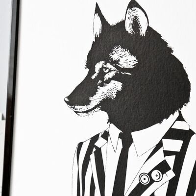 Poster Wolf Boo! - Screen printing