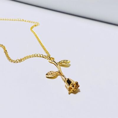 Rose Necklace (SILVER/GOLD) - Gold