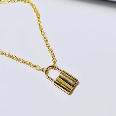 Padlock Necklace (SILVER/GOLD) - Gold