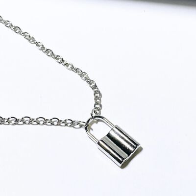 Padlock Necklace (SILVER/GOLD) - Silver