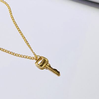 Key Necklace (GOLD/SILVER) - Gold