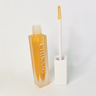 Brillo de labios Glittery Orange Burst - Perfumado a naranja - Tubo de varita