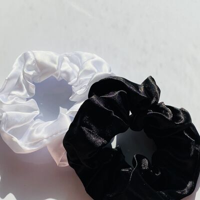 Set of 2 Satin Scrunchies - C12