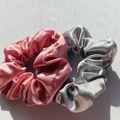 Set of 2 Satin Scrunchies - C5