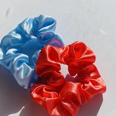 Set of 2 Satin Scrunchies - C1