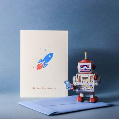 Letterpress card - happy birthday rocket

        
          

          
          

          
            Regular price