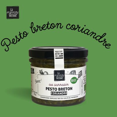 Organic Breton pesto with coriander