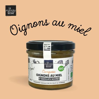 Compotée bio d'oignons au miel d'abeilles noires