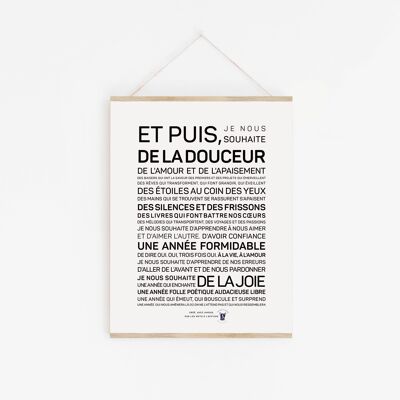 Affiche de vœux Et puis, de la douceur - A2