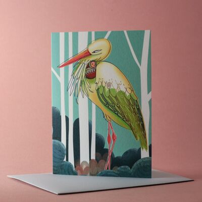 Double card Birth of Stork - Dreams Series