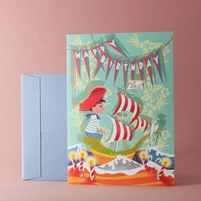 Double Pirate Birthday Card