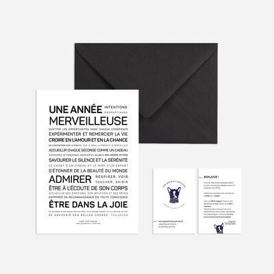 Carte de vœux Une année merveilleuse - format mini