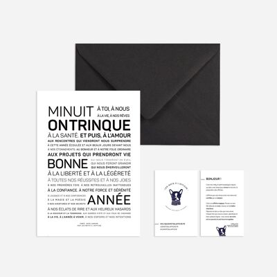 Midnight, on toast greeting card - mini size