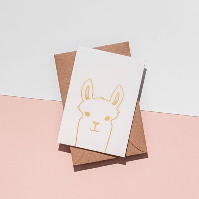 Llama Foil Card__