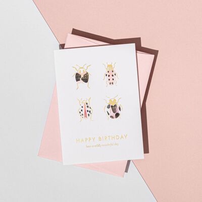 Have a Wildly Wonderful Day, Birthday Beetle Card__