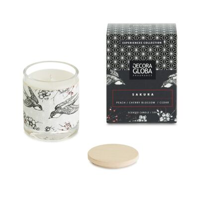 Aromatic Candle - Sweet Floral Fragrance - Sakura - 220gr