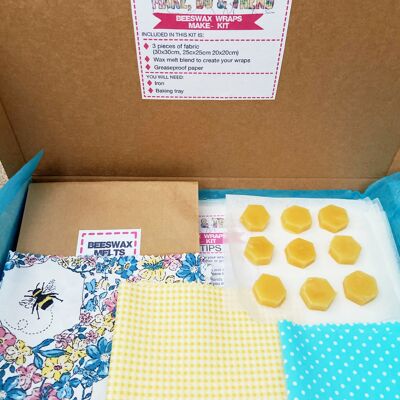 Kit de manualidades para hacer envolturas de cera de abejas