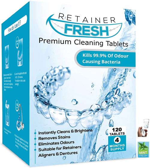 Retainer Cleaning Tablets  x120 – 4 Month Supply