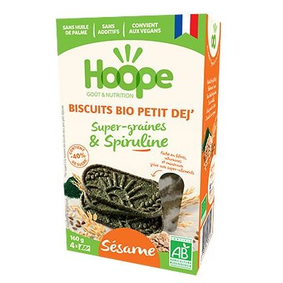 Biscuits BIO petit déjeuner Sésame  -  160g