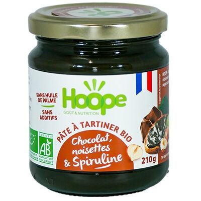 Organic Chocolate-Hazelnut & Spirulina Spread - 210g