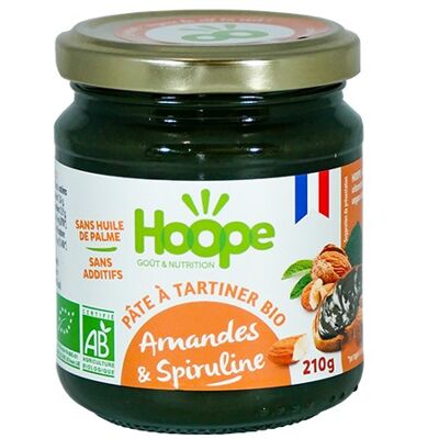 Pâte à tartiner BIO Amandes & Spiruline - 210g