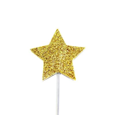 Star Glitter Cupcake Toppers