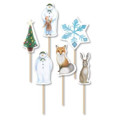 Les décorations pour cupcakes des bois festifs The Snowman™