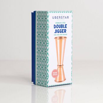 Double Jigger Spirit Measure - Or rose 2