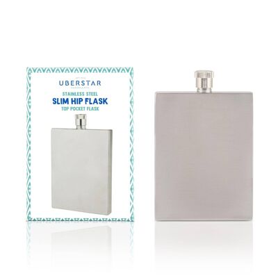 Stainless Steel 3oz Slim Hip Flask