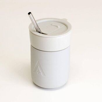 Tasse de voyage en céramique avec couvercle Carry Cup - Pierre naturelle 2
