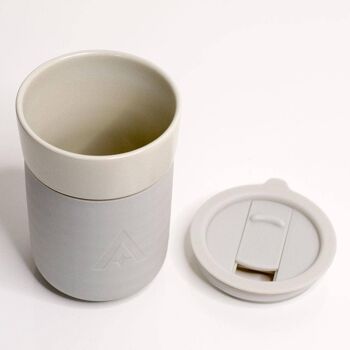Tasse de voyage en céramique avec couvercle Carry Cup - Pierre naturelle 3