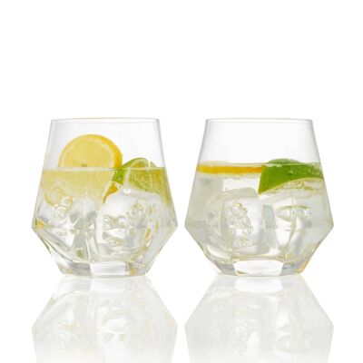 Bicchieri da cocktail sfaccettati