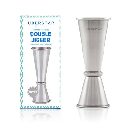 Double Jigger Spirit Measure - Silver