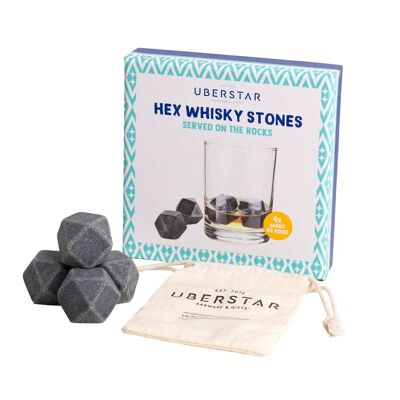 Hex Whisky Cooling Ice Stones