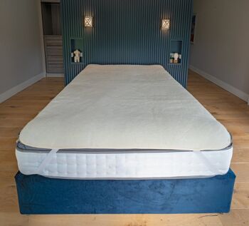 Surmatelas en pure laine vierge - Lit double - King Size 6