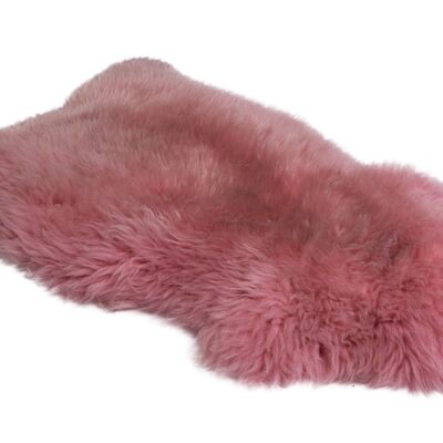 Alfombra / manta de piel de oveja irlandesa - Dusty Pink