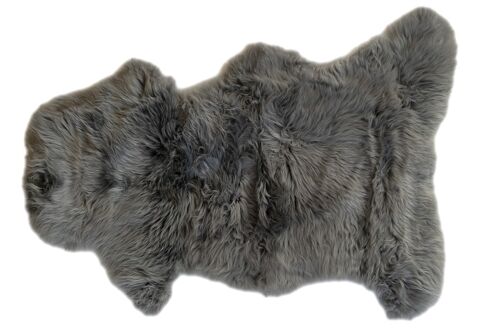 Irish Sheepskin Charcoal Rug - Grey mix